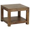 Couchtisch Holz Massiv Mit Ablageplatte Mumbai, Sheesham - Sheeshamfarben, Design, Holz (60/60/40cm) - MID.YOU