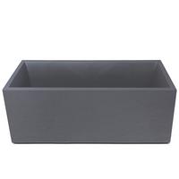 Blumenkasten Kunststoff Grau Wetter-/ Und Uv-Beständig - Grau, Basics, Kunststoff (100/43/40cm)