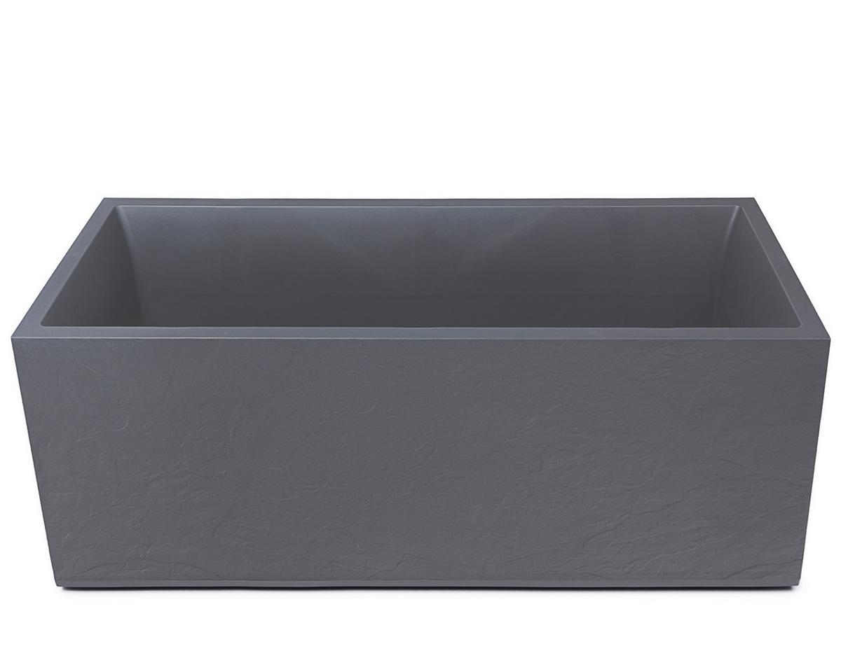 Blumenkasten Kunststoff Grau Wetter-/ Und Uv-Beständig - Grau, Basics, Kunststoff (100/43/40cm)