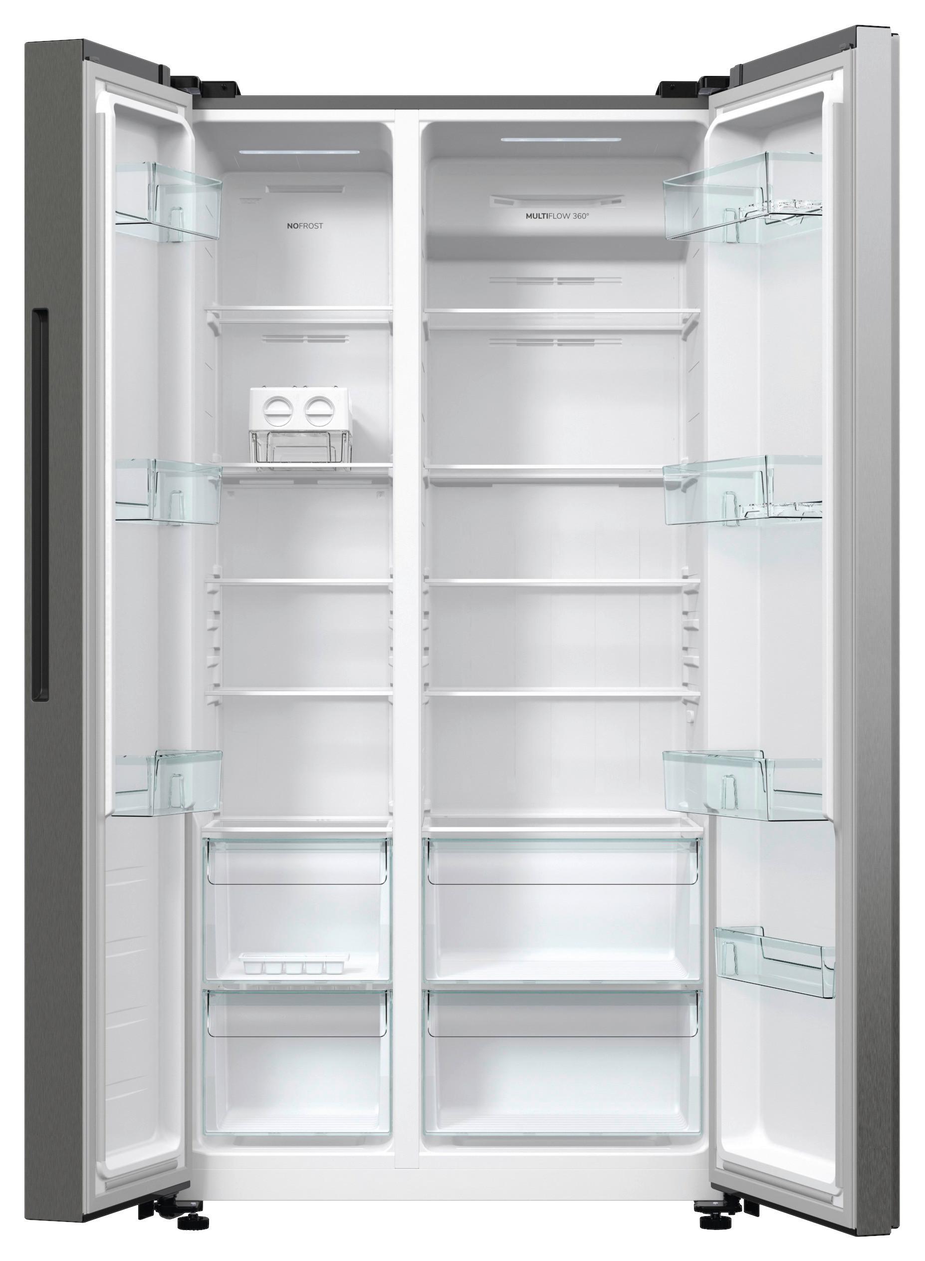 Side-By-Side Nrr9185eaxl Silberfarben Super-Gefrieren - Silberfarben, Basics, Metall (91/178,6/64,3cm)