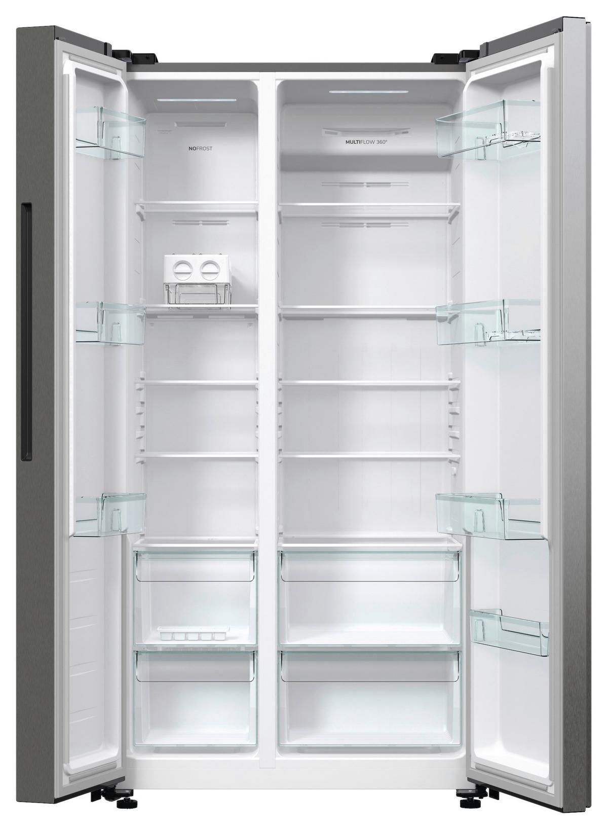 Side-By-Side Nrr9185eaxl Silberfarben Super-Gefrieren - Silberfarben, Basics, Metall (91/178,6/64,3cm)