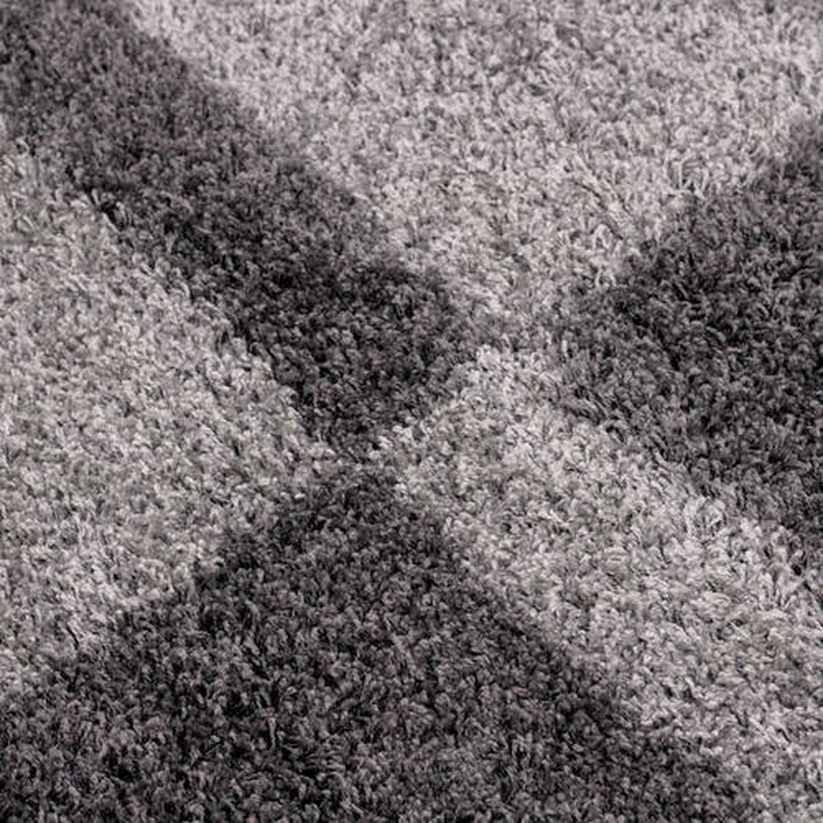 Hochflorteppich Gala - Grau, Design, Textil (80/80cm) - Novel