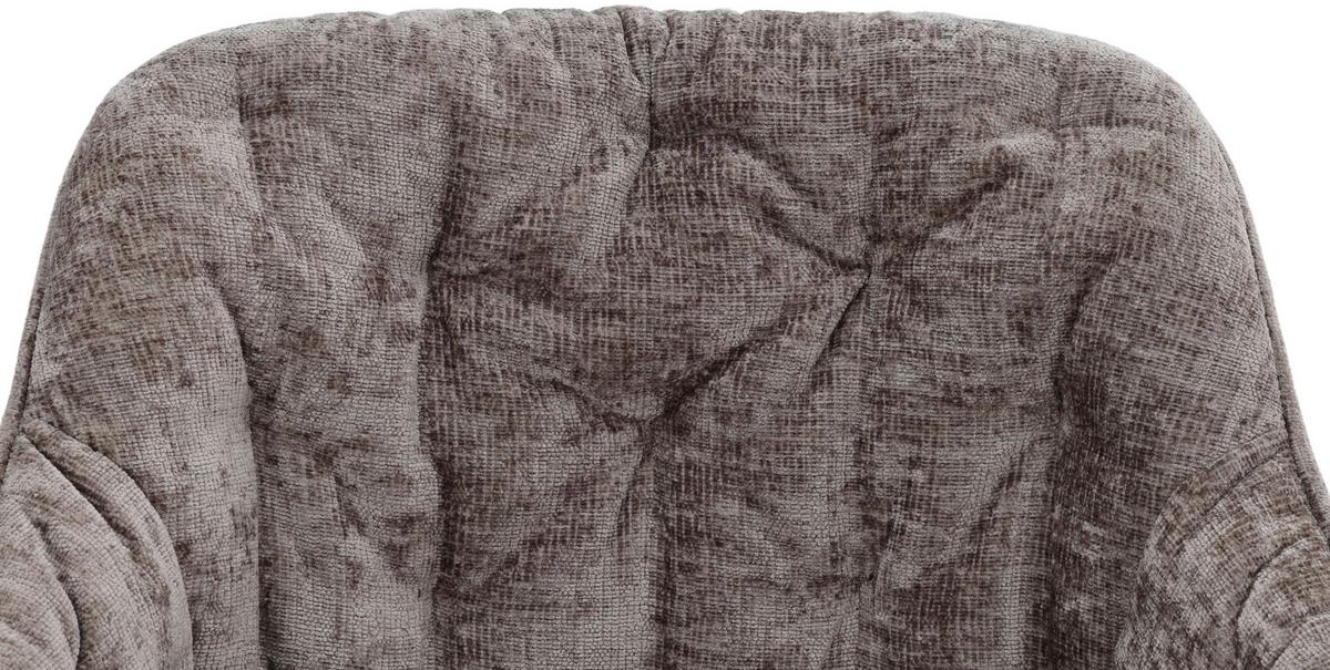 Armlehnstuhl Avegno Hellbraun/Schwarz B: 59,5 cm - Hellbraun/Schwarz, MODERN, Textil/Metall (59,5/84/63,5cm) - Livetastic