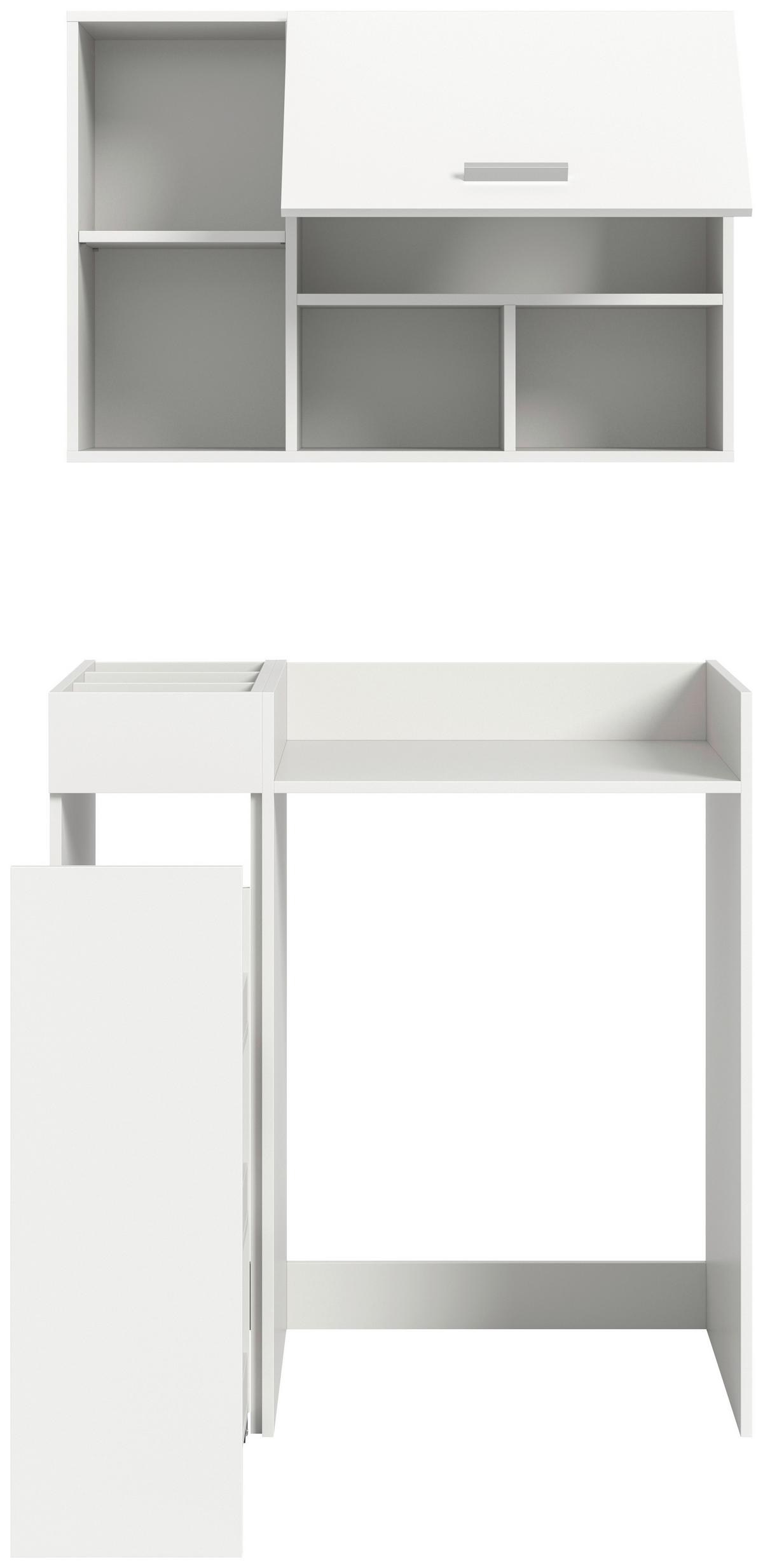 Waschmaschinenschrank Free Weiß B: 95cm - Weiß, Basics, Holzwerkstoff (95/195/60cm) - MID.YOU