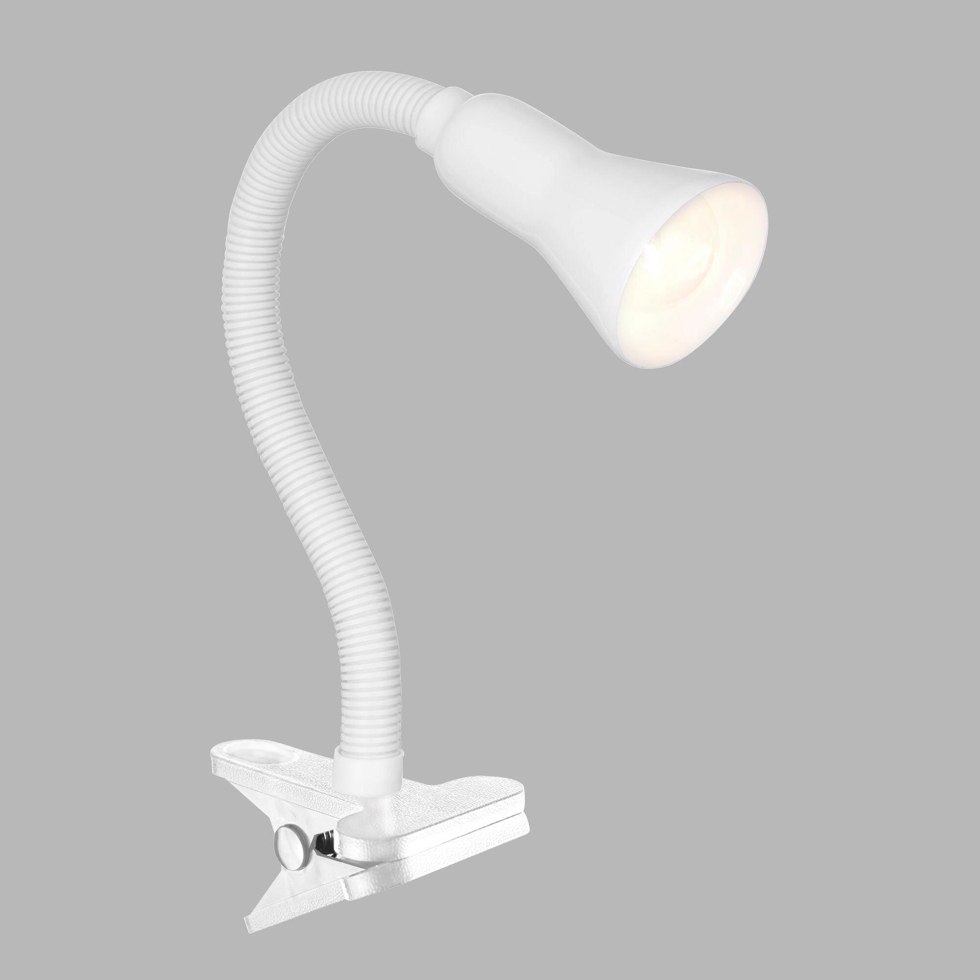 LED-Klemmleuchte Eu4122wh - Weiß, Basics, Kunststoff/Metall (7.5/50cm)