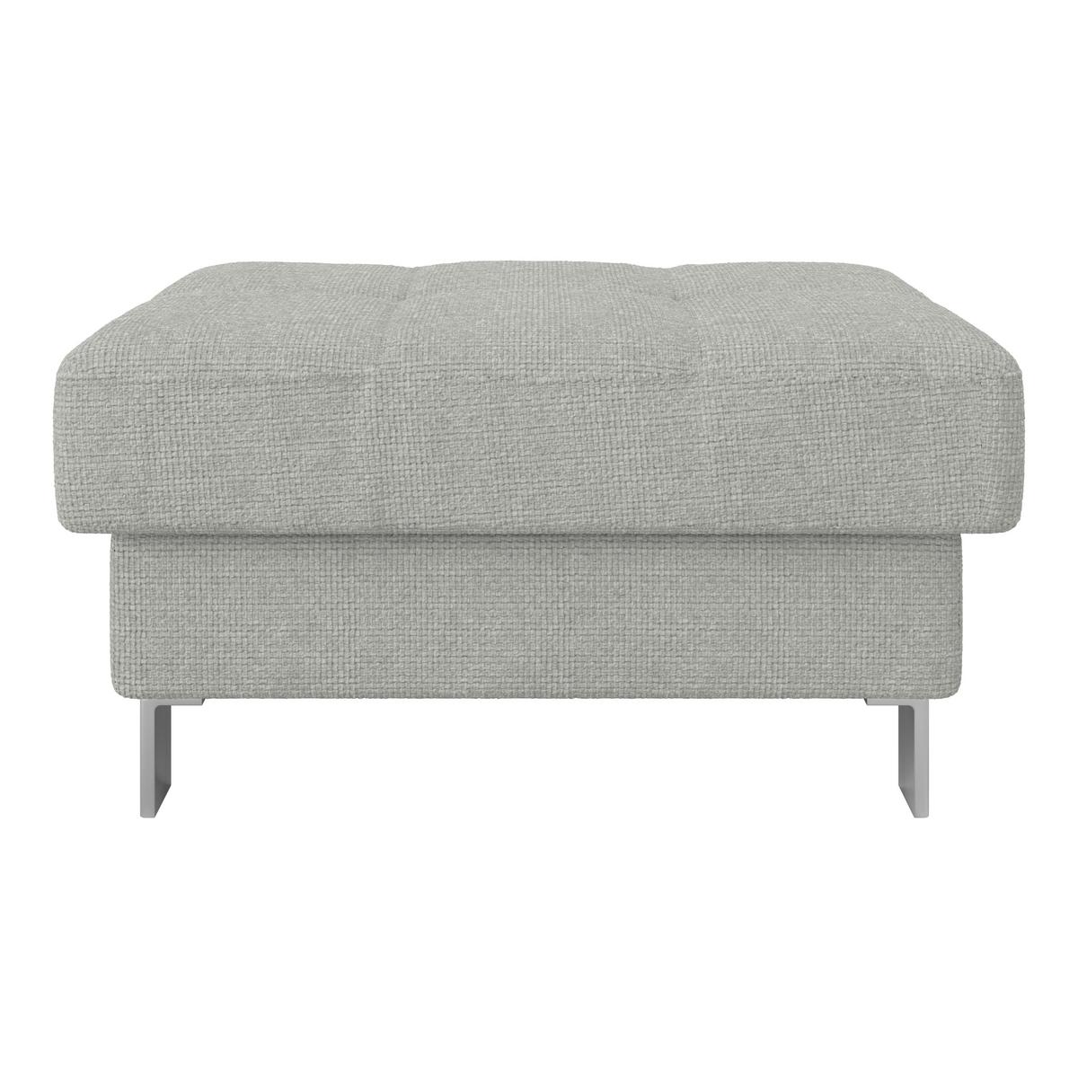 Hocker Savona - Hellgrau, MODERN, Textil (90/44/73cm) - Ondega