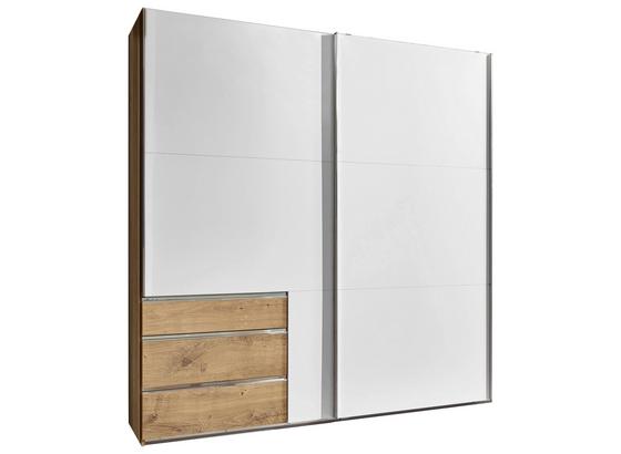Schwebetürenschrank Level 36a 200cm Weiß/eiche - Eichefarben/Weiß, MODERN, Holzwerkstoff (200/216/65cm) Schwebetürenschrank Level 36a 200cm Weiß/eiche - Eichefarben/Weiß, MODERN, Holzwerkstoff (200/216/65cm)