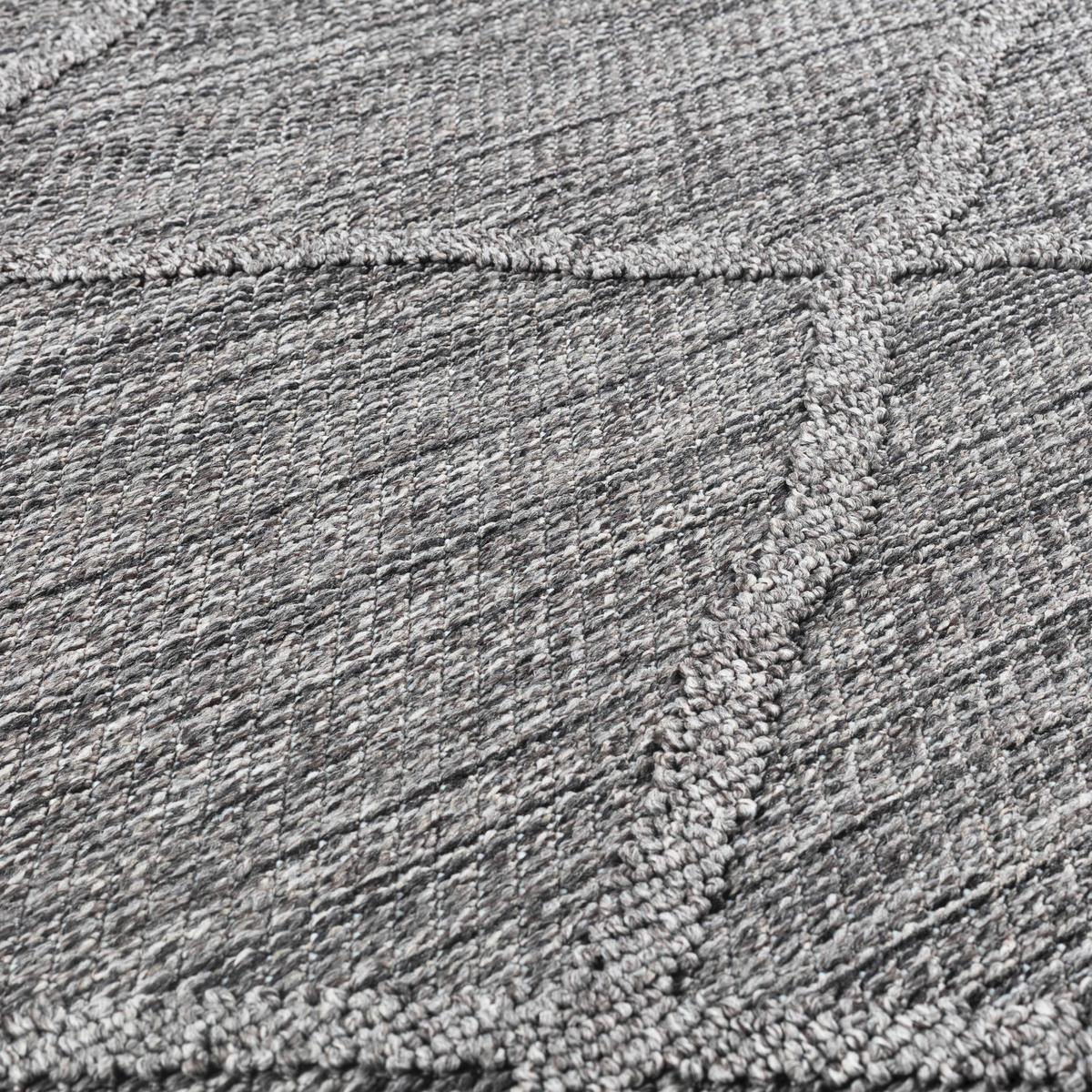 Outdoorteppich Patara - Grau, Design, Textil (120/170cm) - Novel