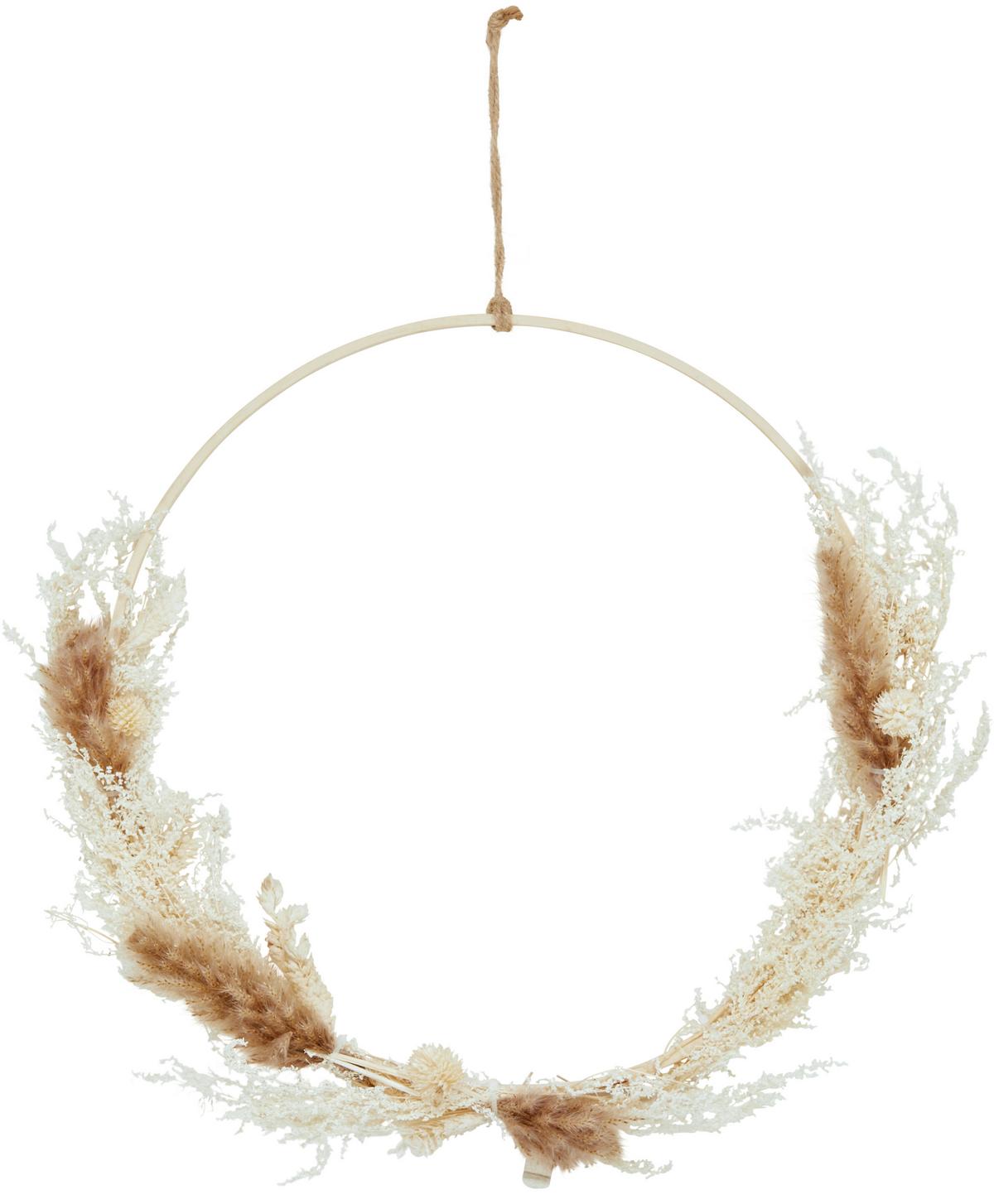 Fali Dekoráció Boho - sötétbarna/világosbarna, Basics, természetes anyagok (30/30/1cm)
