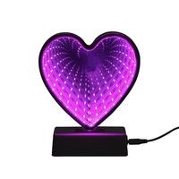 Led Díszlámpa Heart Heart - áttetsző/fehér, Basics, műanyag (14,5/4,6/17,9cm) - Luca Bessoni