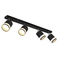 Spotlámpa 57852-4 Lucero - fekete/fehér, Design, műanyag/fém (80/8,2/18,5cm) - Globo