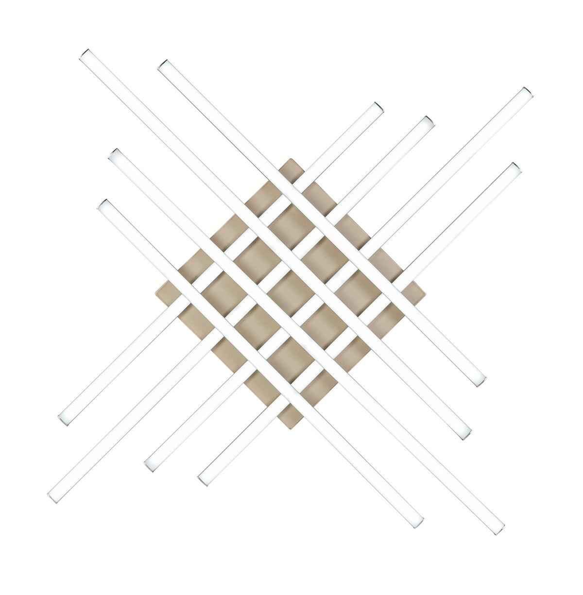 LED-Deckenleuchte Cristina - Cappuccino, Basics, Kunststoff/Metall (71/71/7cm) - Luca Bessoni