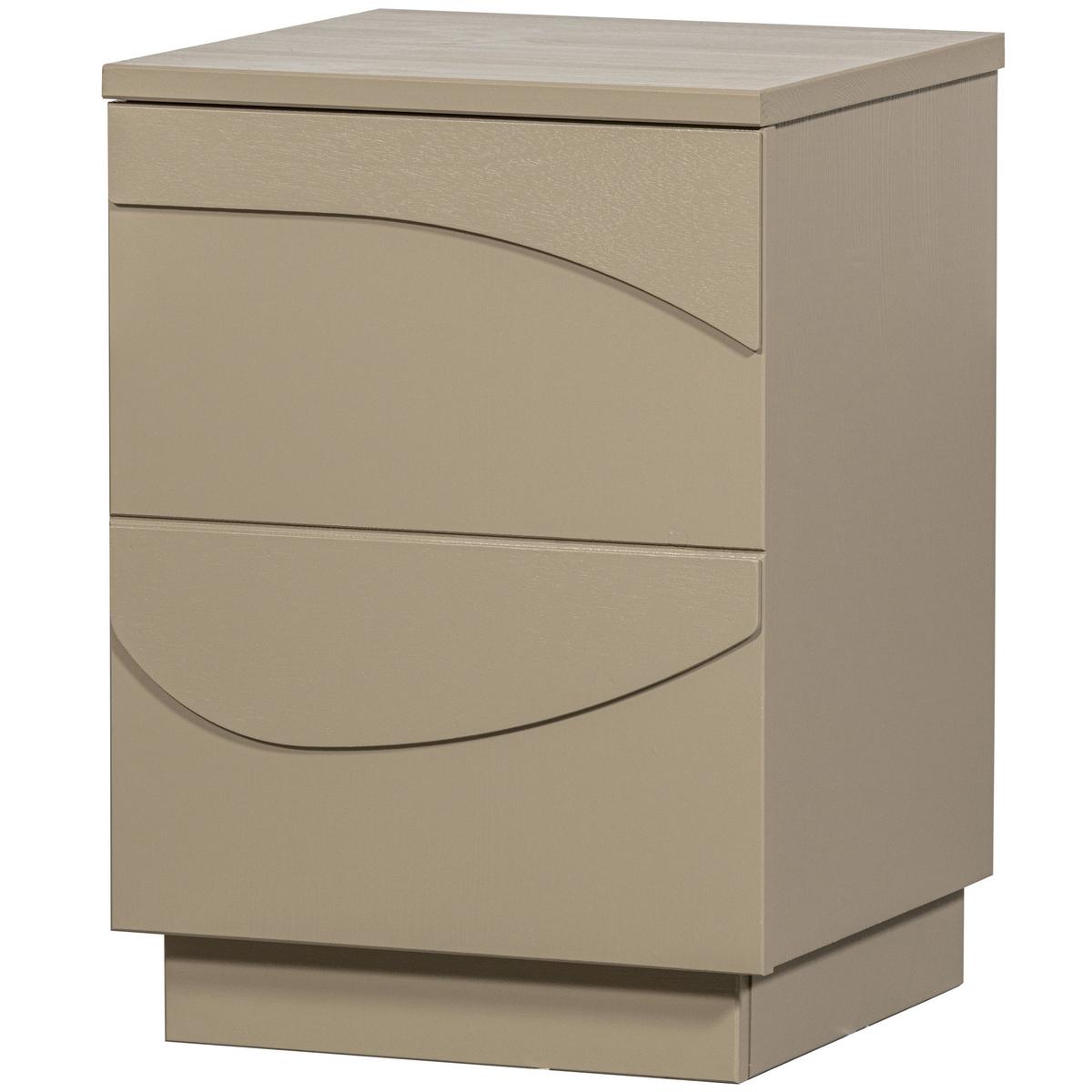 Nachtkästchen Teo, Schlammfarben B: 36 Cm - Schlammfarben, Design, Holz (36/50/35cm) - Livetastic