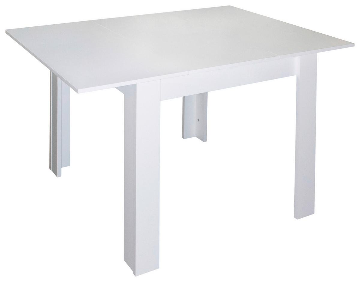 Esstisch Weiß B: 80 Cm - Weiß, MODERN, Holzwerkstoff (80/75/80cm) - Livetastic