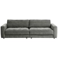 BIGSOFA BE COMFY - Schwarz/Grau, MODERN, Textil (264/83/126cm) - Trendmanufaktur
