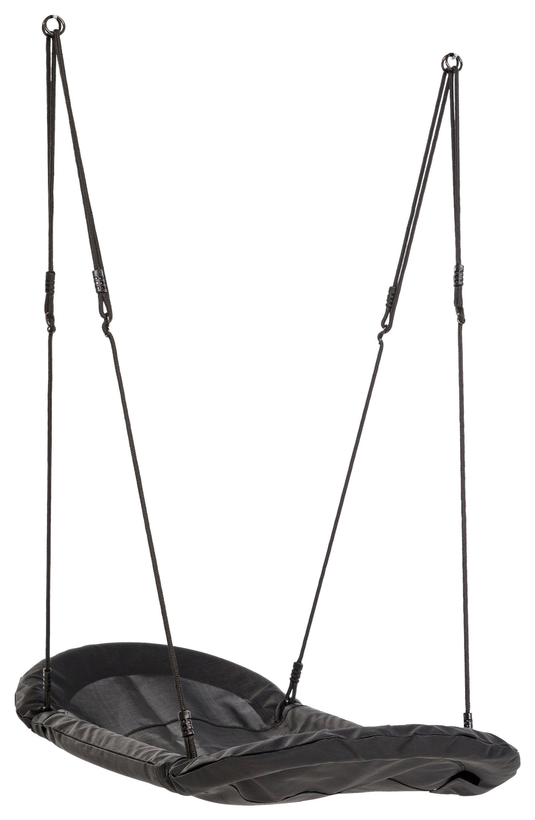 Nestschaukel A038.155.10 - Schwarz, KONVENTIONELL, Kunststoff/Metall (70/6/170cm) - Ambia Garden