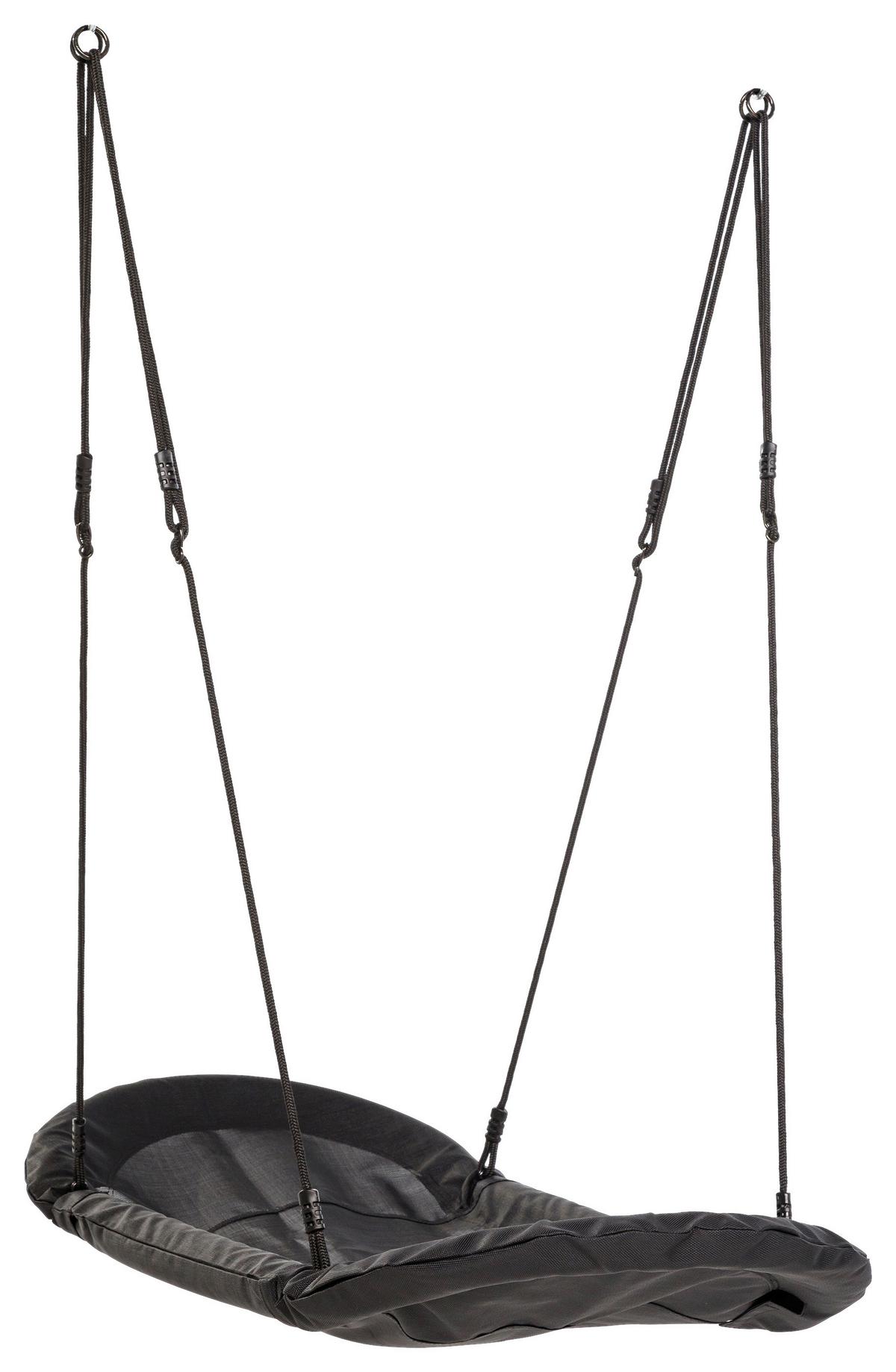 Nestschaukel A038.155.10 - Schwarz, KONVENTIONELL, Kunststoff/Metall (70/6/170cm) - Ambia Garden