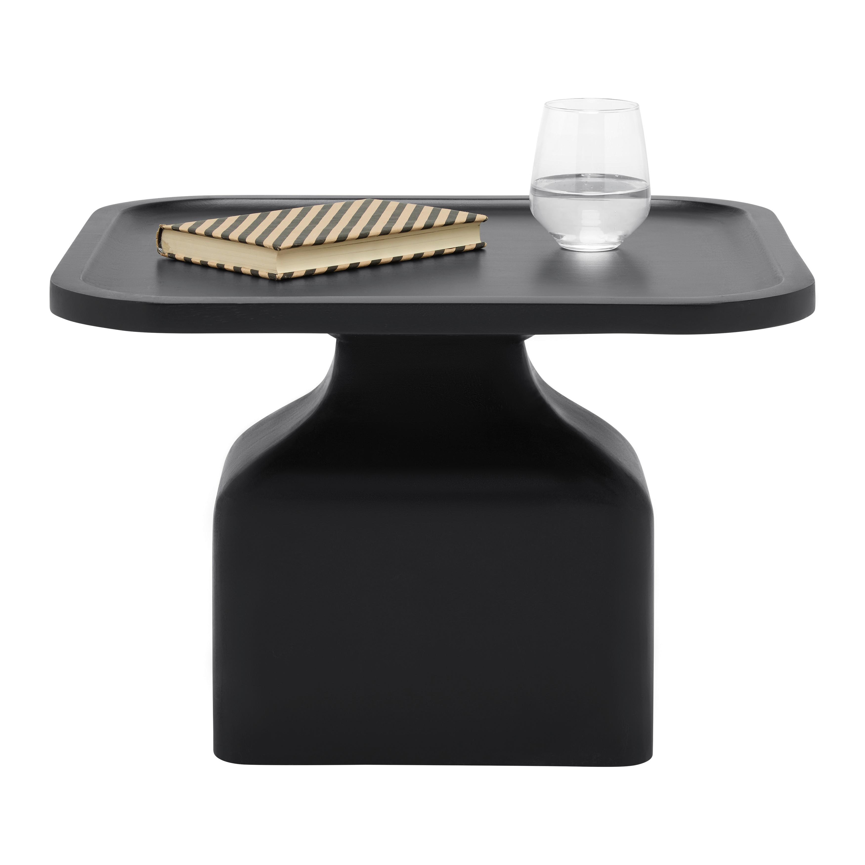 Odkládací stolek Noir, š: 50cm - černá, Moderní, dřevo (50/35/45cm) - Premium Living
