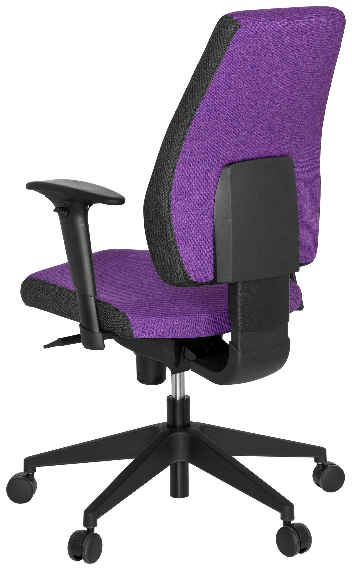 Drehstuhl Pro-Tec 500 Lila - Dunkelgrau/Lila, MODERN, Kunststoff/Textil (56/123/47cm) - MID.YOU