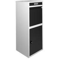 Paketbox Mit 2 Schlüsseln H: 103 Cm - Schwarz/Grau, Basics, Metall (41/103/38cm)