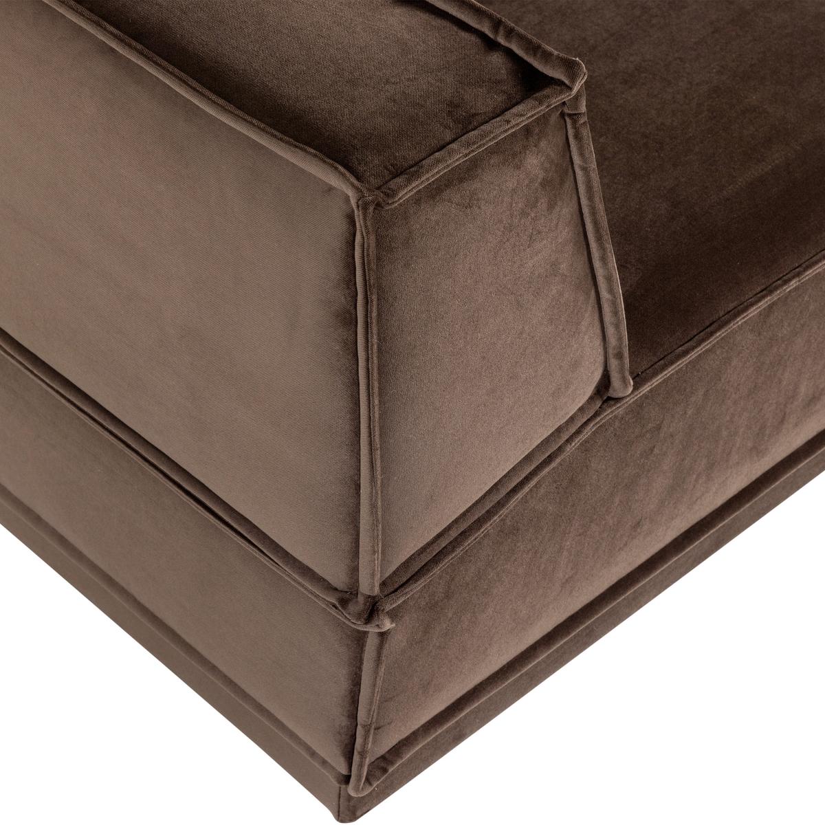 ECKSOFA Manu Braun 286x160cm - Braun, MODERN, Textil (286/160cm) - Livetastic