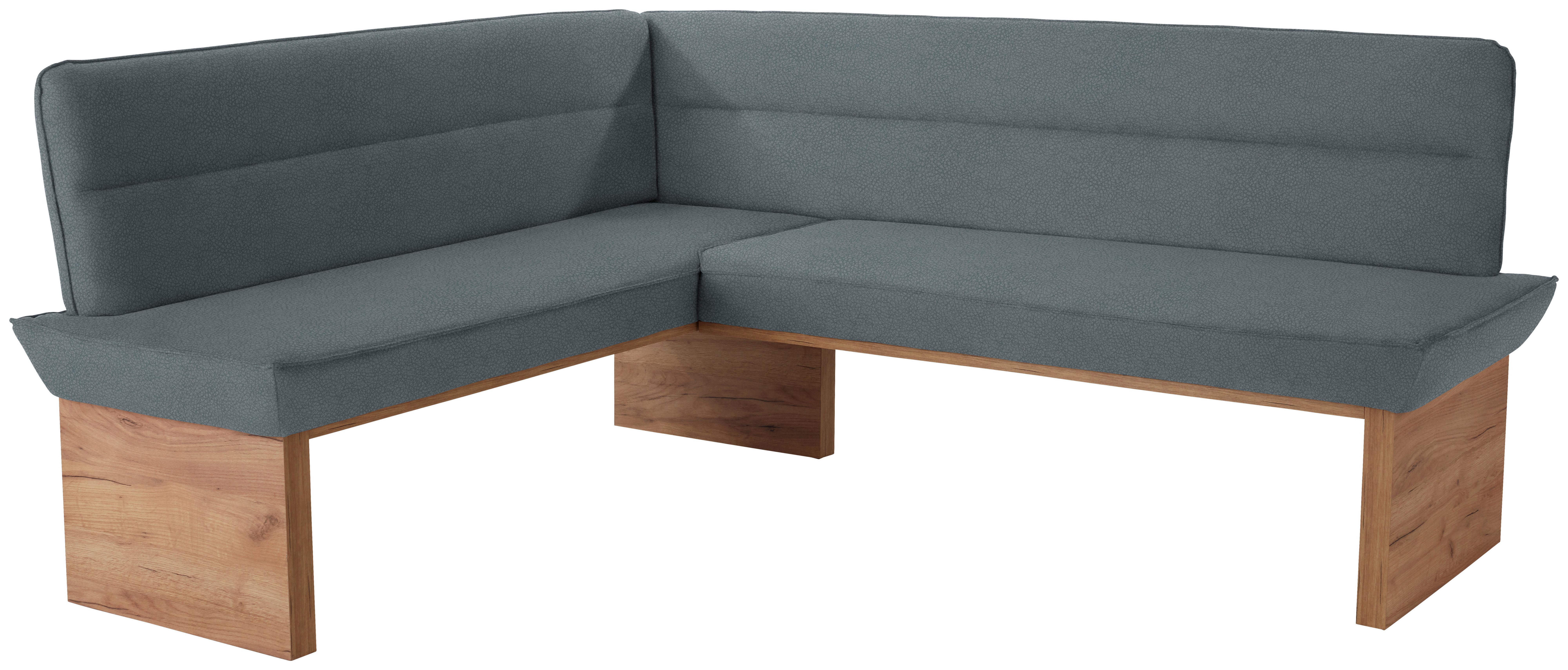 Eckbank Grau Lederlook Beluna 170x192 Cm