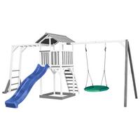 Spielturm A025.133.32 - Blau/Weiß, KONVENTIONELL, Holz (519/242/349cm) - Ambia Garden