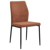 Vierfußstuhl Augusta Webstoff Braun - Schwarz/Braun, KONVENTIONELL, Textil/Metall (45/87/56.5cm)