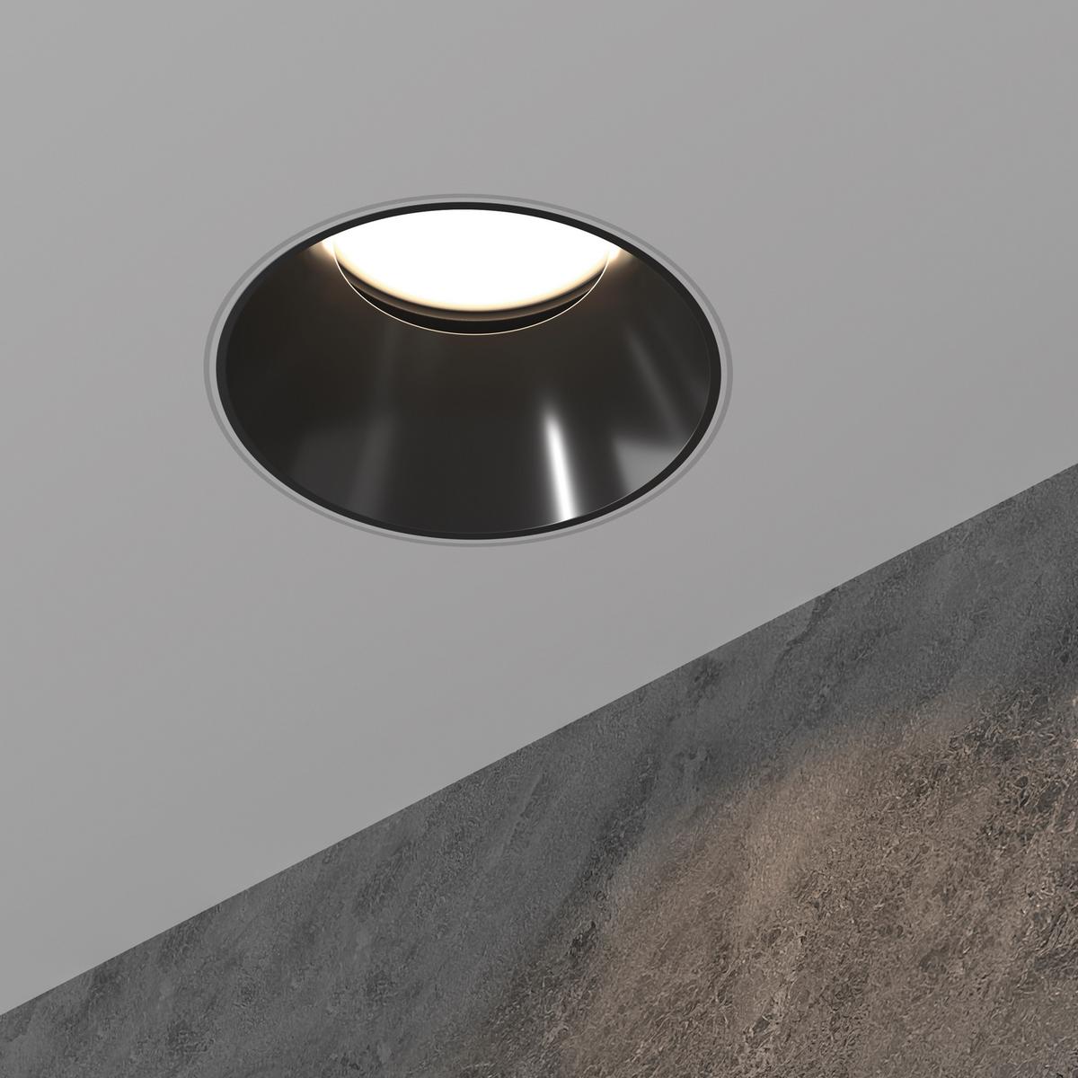 Deckenleuchte Share - Schwarz/Weiß, Trend, Metall (10.2/10,2/3,7cm) - MAYTONI