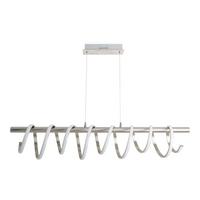 LED-Hängeleuchte H: 150 cm 1-flammig Dimmbar - Nickelfarben, Design, Metall (100/6/150cm) - Näve