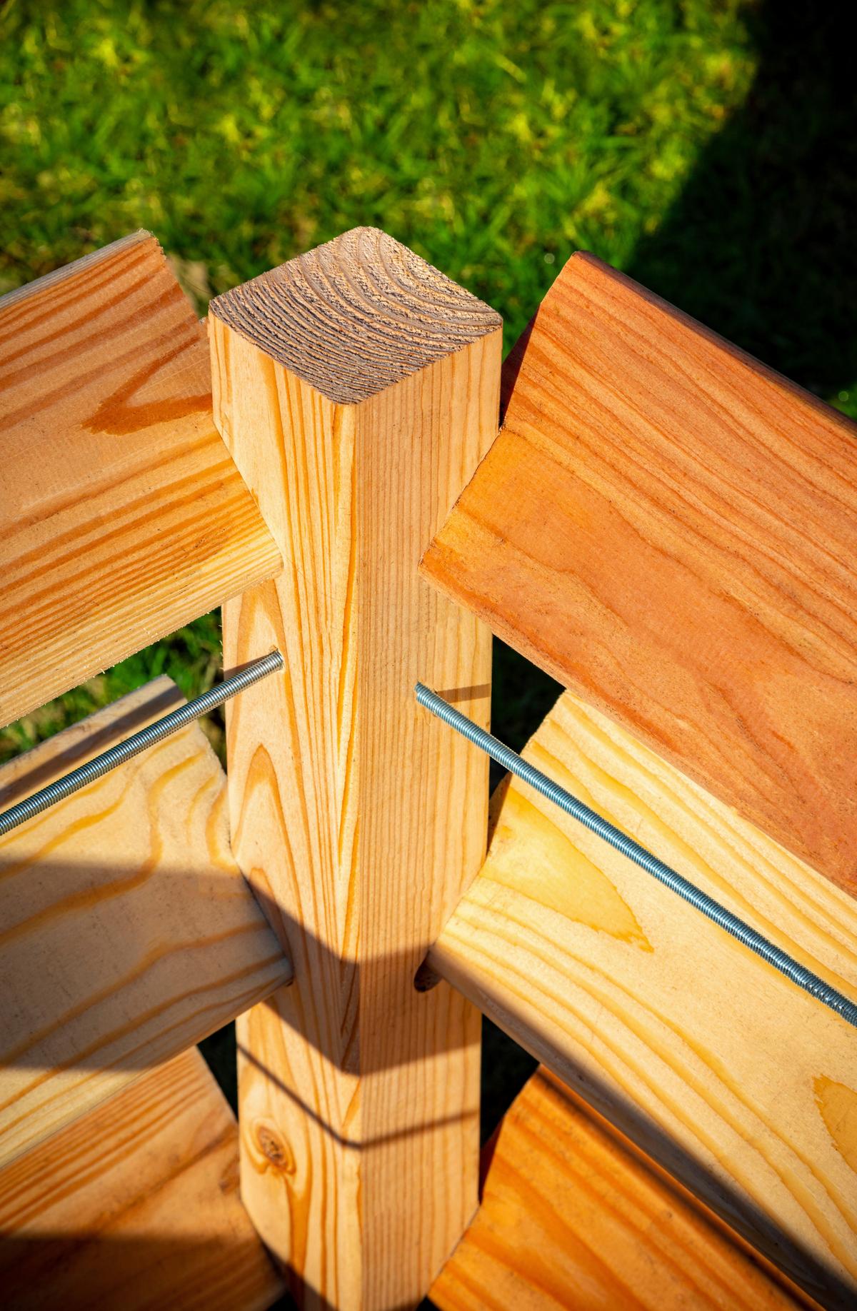 Hochbeet Echtholz Lärche 124x73x91 Cm Lärchefarben - Lärchefarben, Basics, Holz (124/73/91cm)