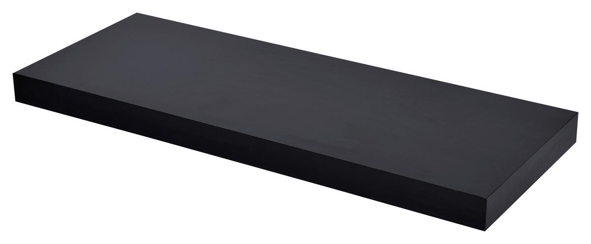 NÁSTENNÁ POLICA ANJA -SB- - čierna, Modern, kompozitné drevo (60/3,8/23,5cm) - Mömax