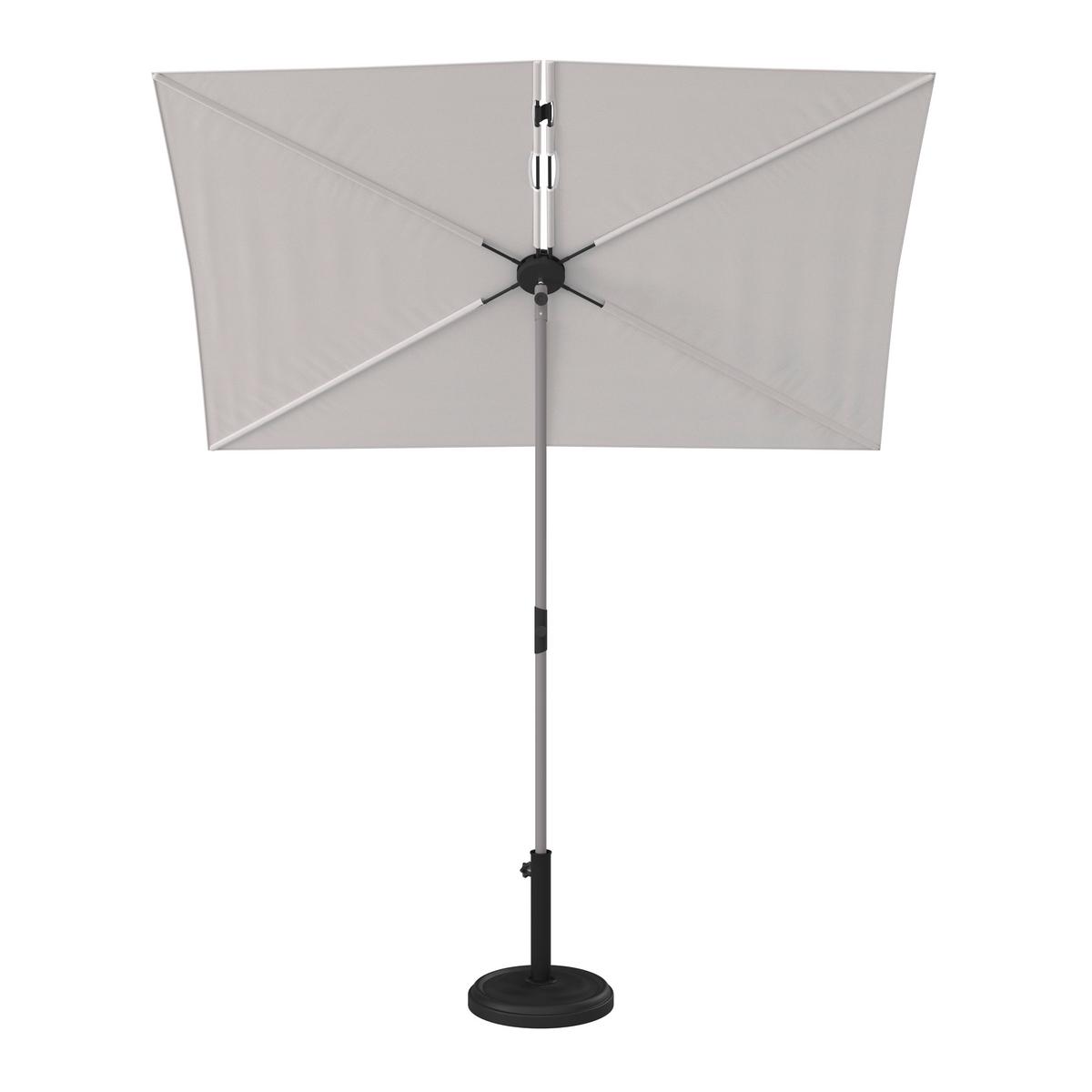 SLNEČNÍK KAI - svetlosivá/béžová, Basics, kov/textil (130/190/180cm) - Mömax
