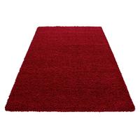 Hochflor Teppich Rot Life 60x110 cm - Rot, KONVENTIONELL, Textil (60/110cm) - Ayyildiz 