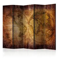 Paravent Braun Cognac B: 225 Cm - Cognac/Braun, Basics, Holz/Kunststoff (225/172/3,5cm) - artgeist
