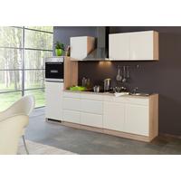 Küchenzeile Cardiff mit Geräten 270 cm Creme/Sonoma Eiche - Eichefarben/Creme, Basics, Holzwerkstoff (270cm) - Held