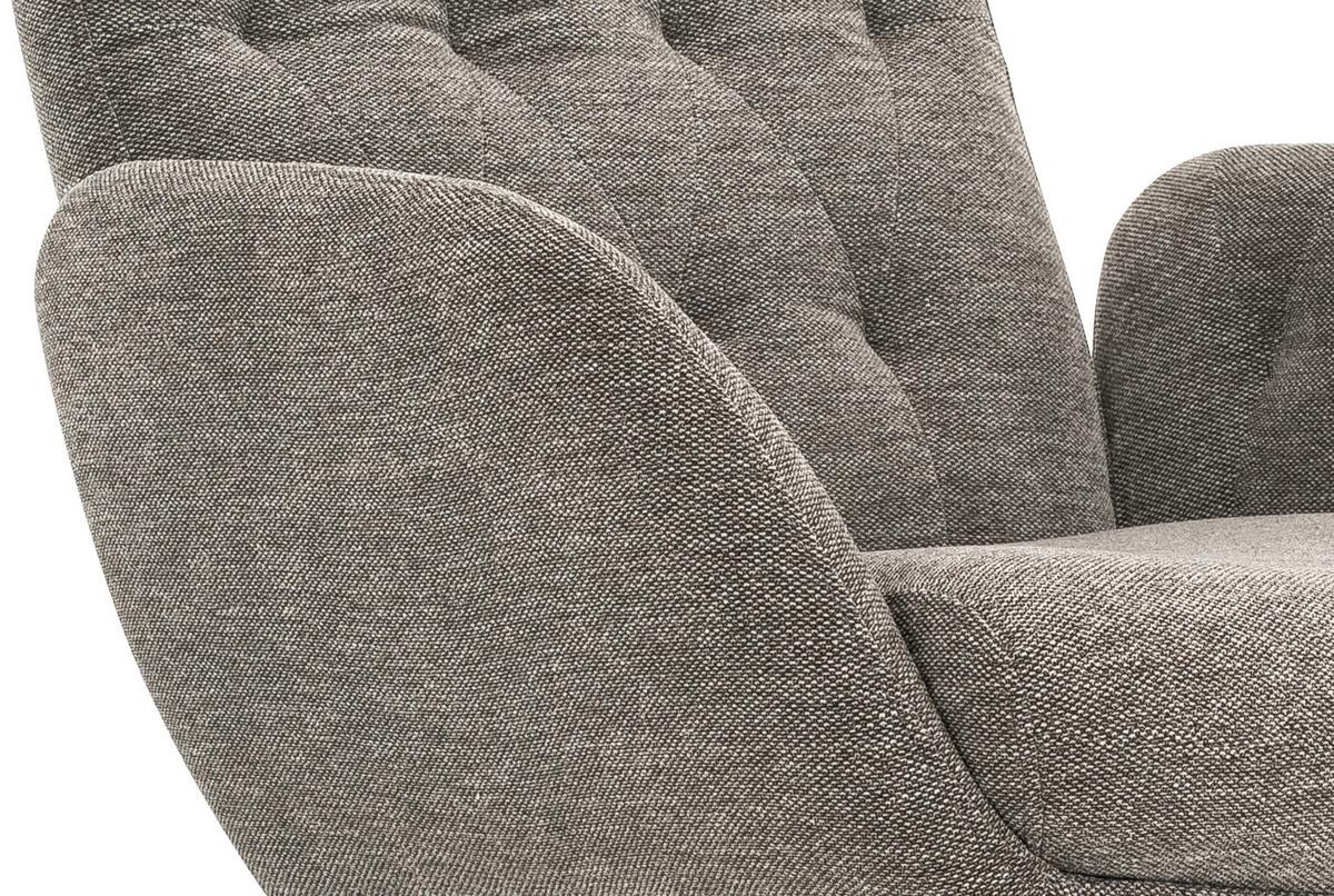 Sesselset Irmi - Schwarz/Grau, MODERN, Textil (70/107/87cm) - MID.YOU