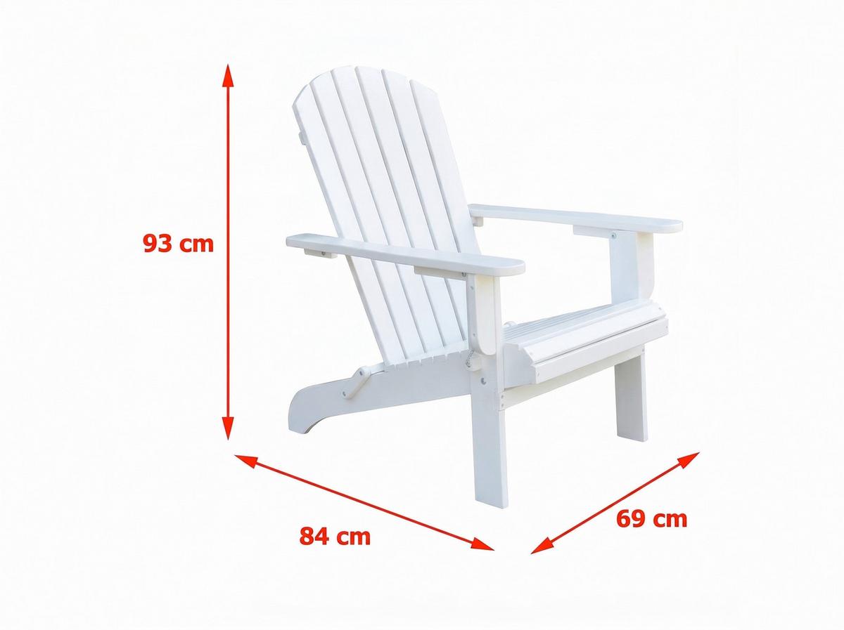 Garten-Relaxsessel Akazie - Weiß, Basics, Holz (84/69/93cm)