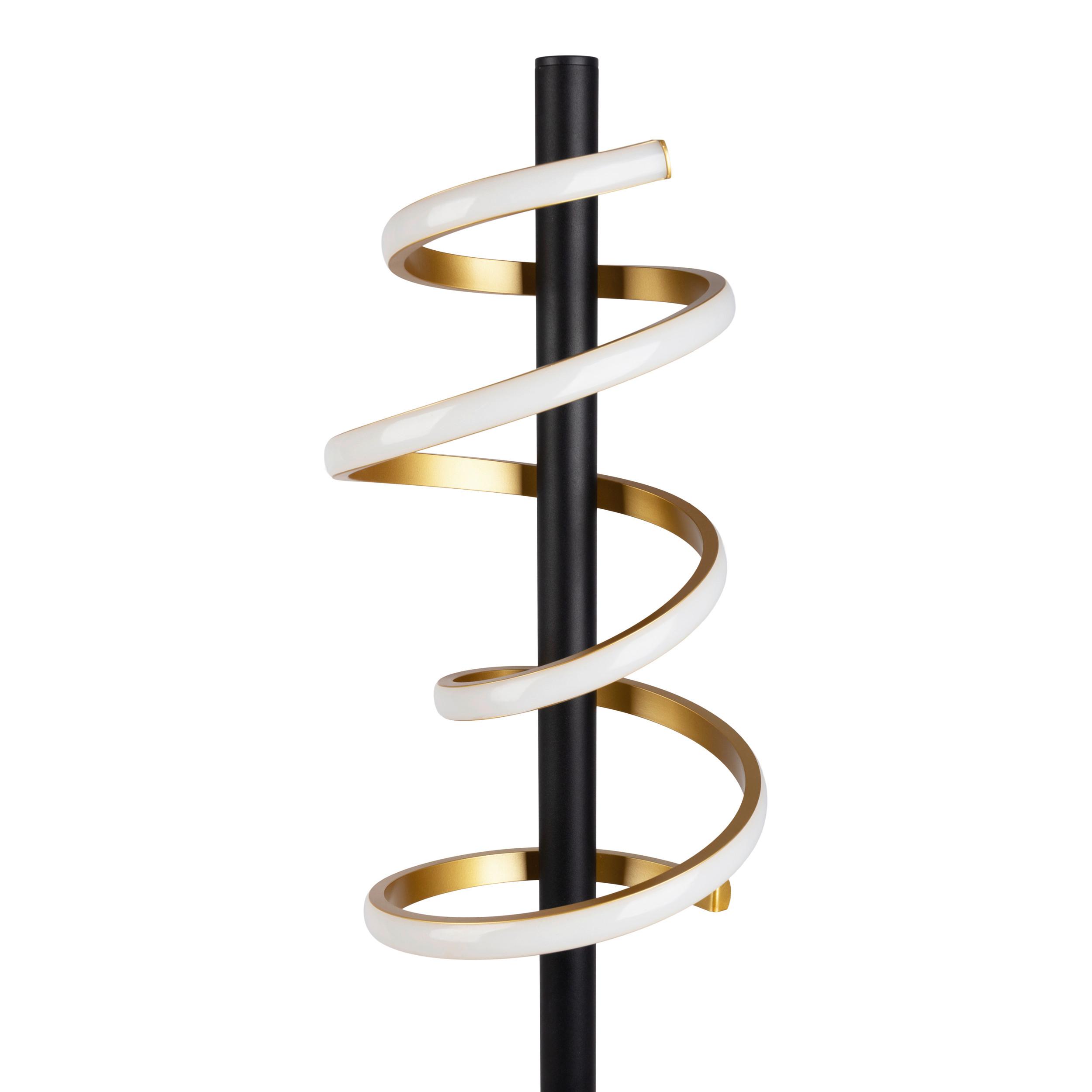 Led-stehleuchte 2085658 - Goldfarben/Schwarz, Design, Kunststoff/Metall (22/140cm) - Näve
