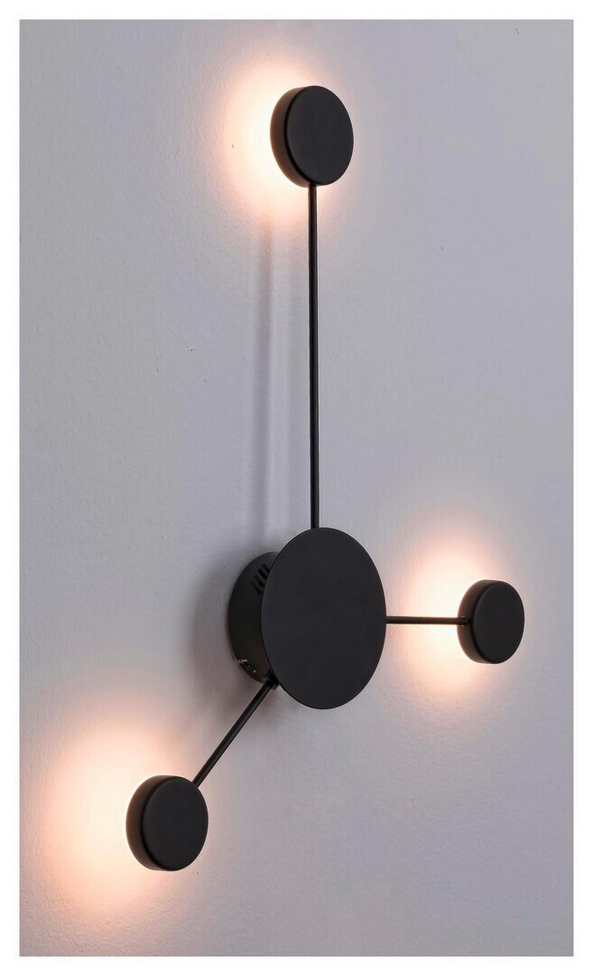 NÁSTENNÉ LED SVIETIDLO AMADEO - čierna, Design (69/52/6cm) - Rabalux