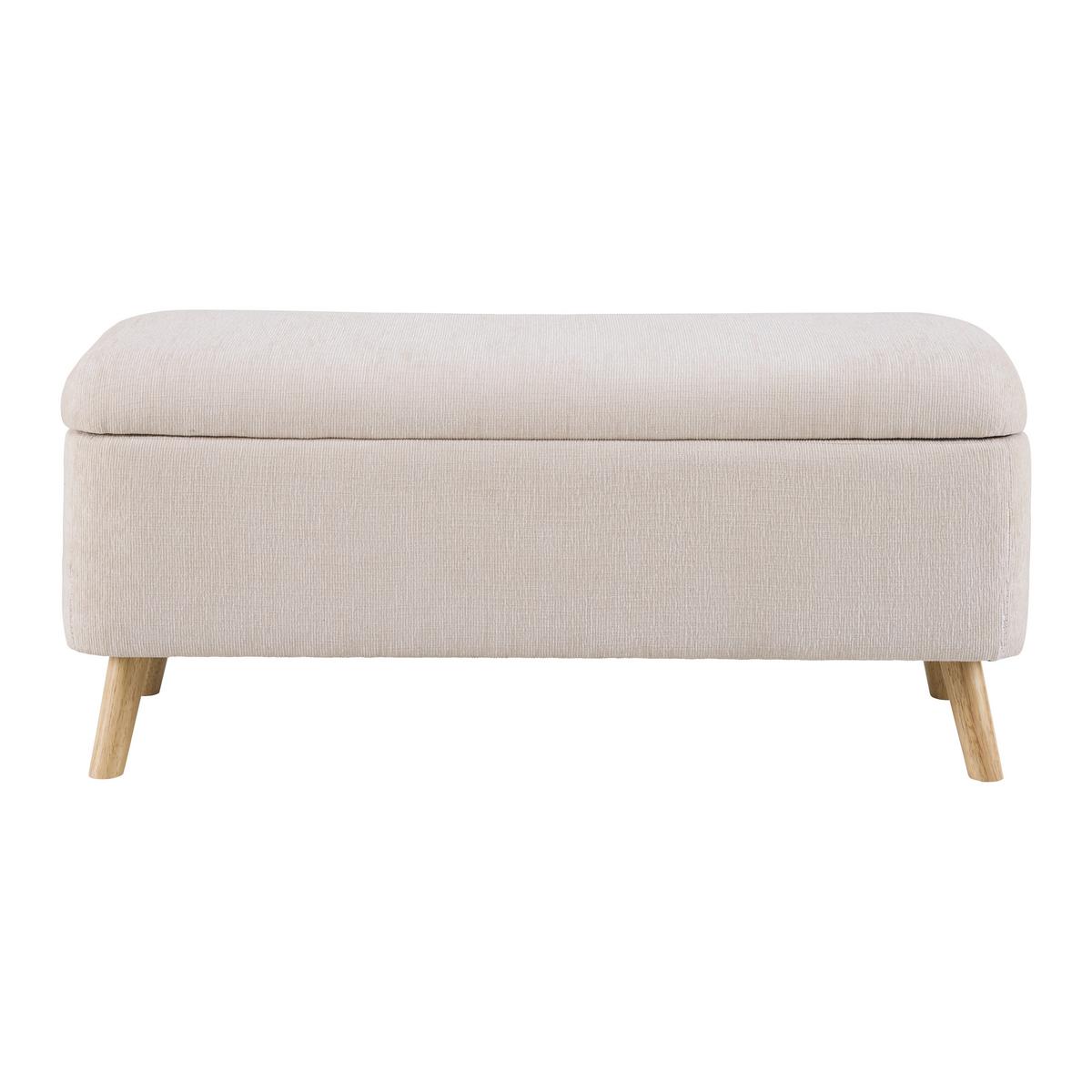 SEDACÍ LAVICE JENSON -EXKLUSIV- - přírodní barvy/béžová, Moderní, dřevo/textil (100/43/40cm) - Mömax