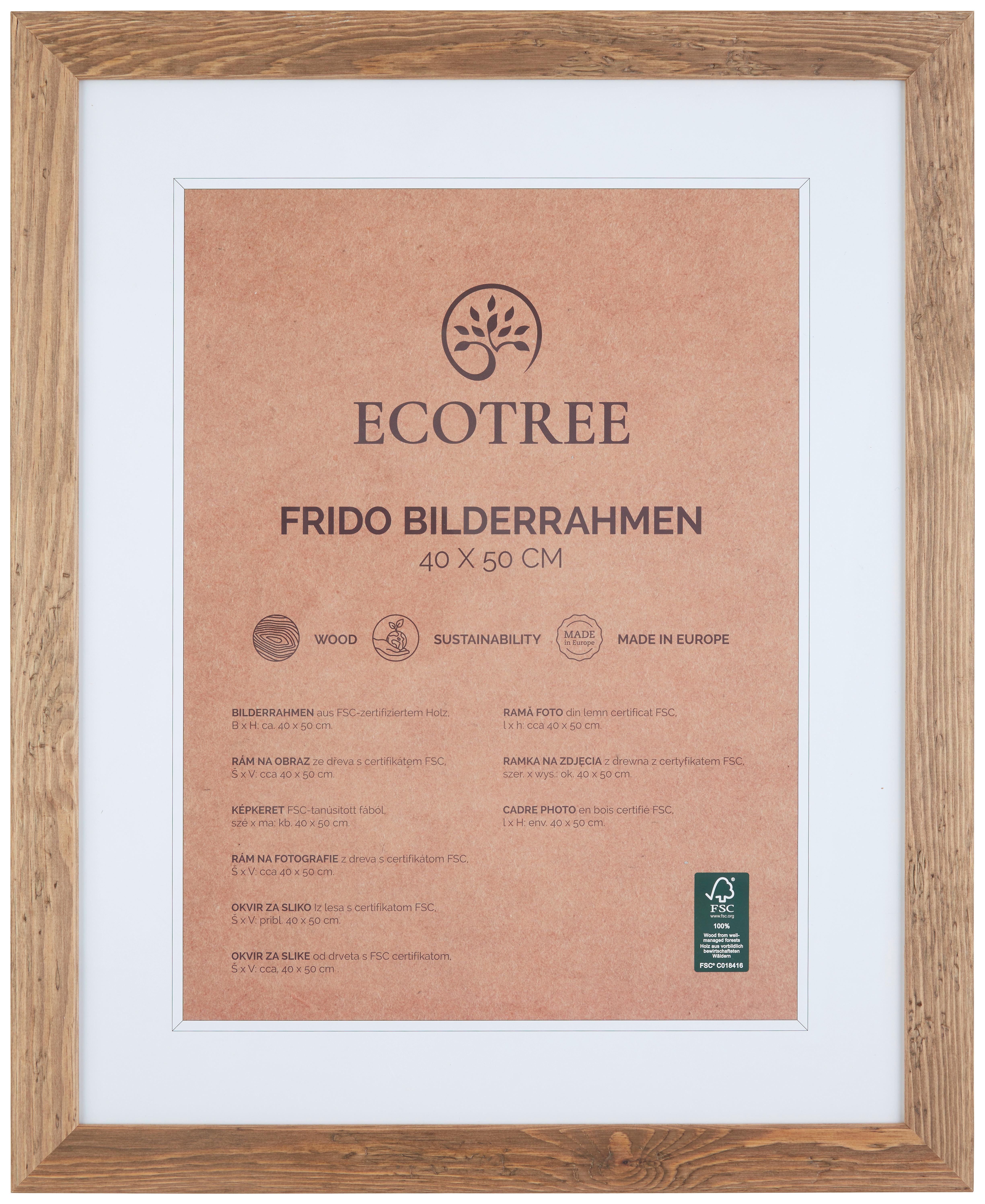 Rám Na Obrazy Frido, 40/50cm - přírodní barvy, Romantický / Rustikální, dřevo (45,7/55,7/1.3cm) - ecoTree