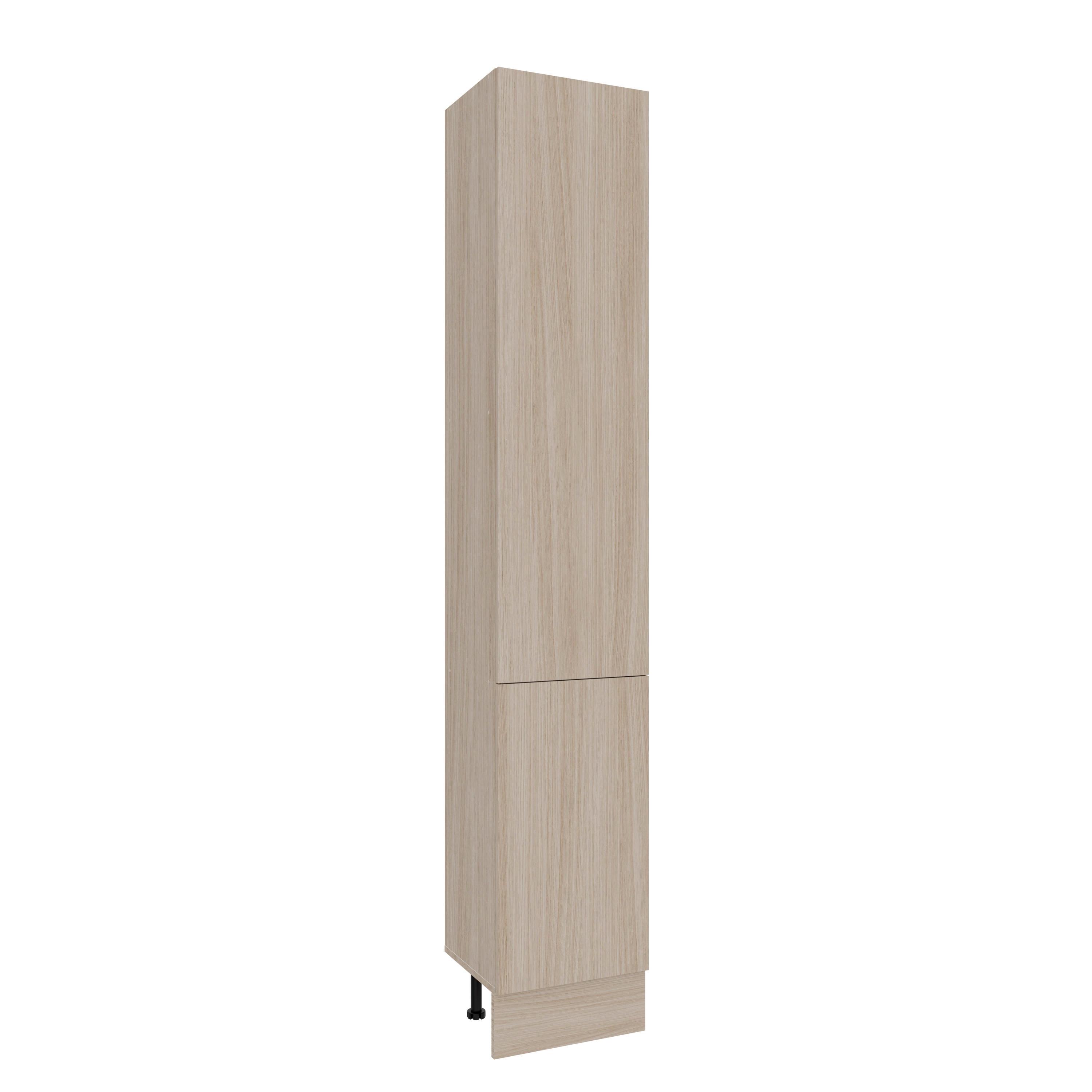 Vysoká skrinka BRAVO dekor dub Barista - čierna/farba duba, kompozitné drevo/plast (40cm)