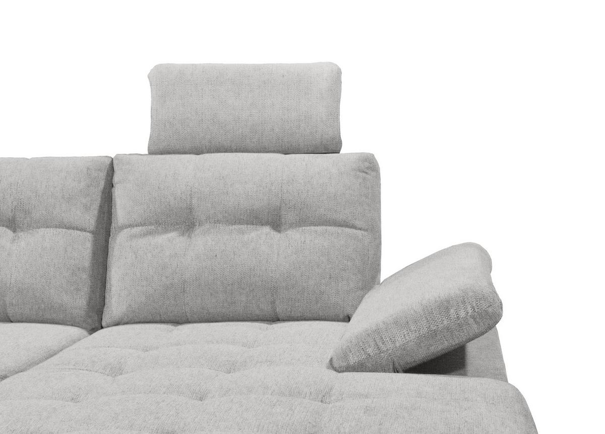 Sedacia súprava DURBAN U, ľavá, tmavosivá - čierna/tmavosivá, Konventionell, textil/plast (218/324/170cm) - MID.YOU