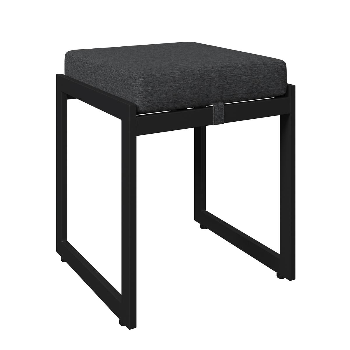 Loungegarnitur Lorca - Anthrazit/Naturfarben, MODERN, Kunststoff/Textil (158/217cm) - Beldano