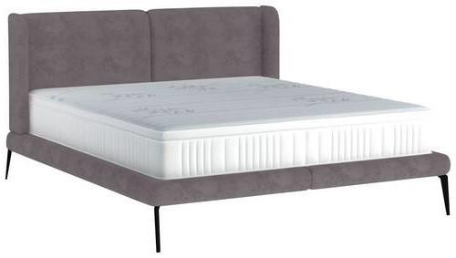 Polsterbett Tessina Sorisso - Graubraun/Schwarz, MODERN, Textil (180/200cm) - Livetastic