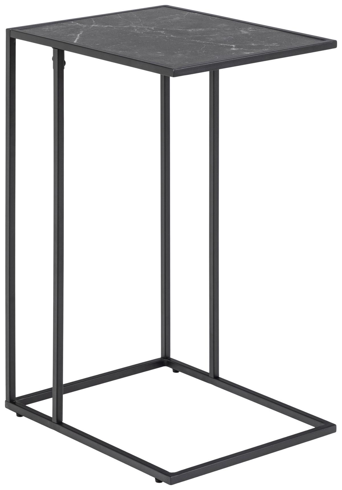 Kisasztal Infinity - fekete, Design, faalapú anyag/fém (43/35/63cm) - MID.YOU
