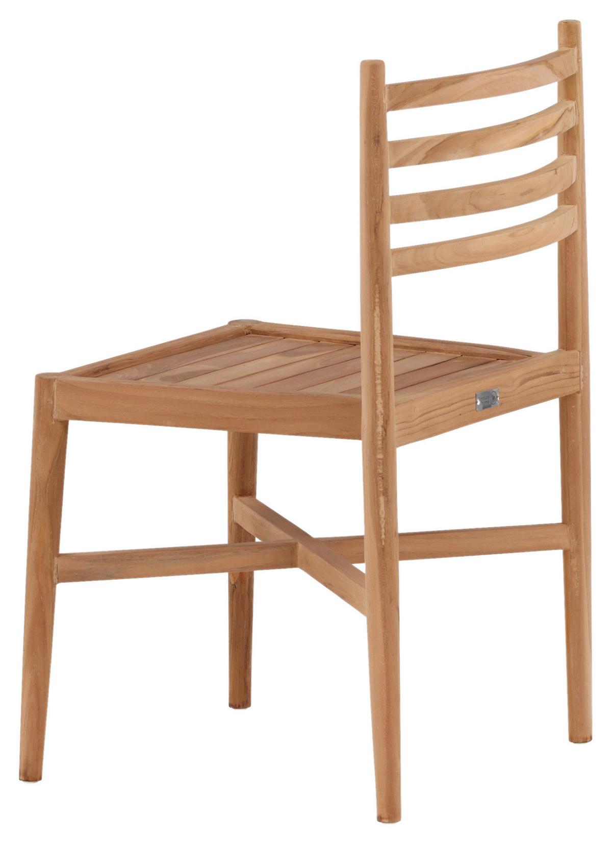 Gartensessel Stapelbar Kenya Teakholz - Teakfarben, KONVENTIONELL, Holz (50/81/52cm) - Gardenson