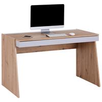 PSACÍ STŮL JOHNNY - šedá/dub artisan, Moderní, kompozitní dřevo (123,6/76,5/70cm)