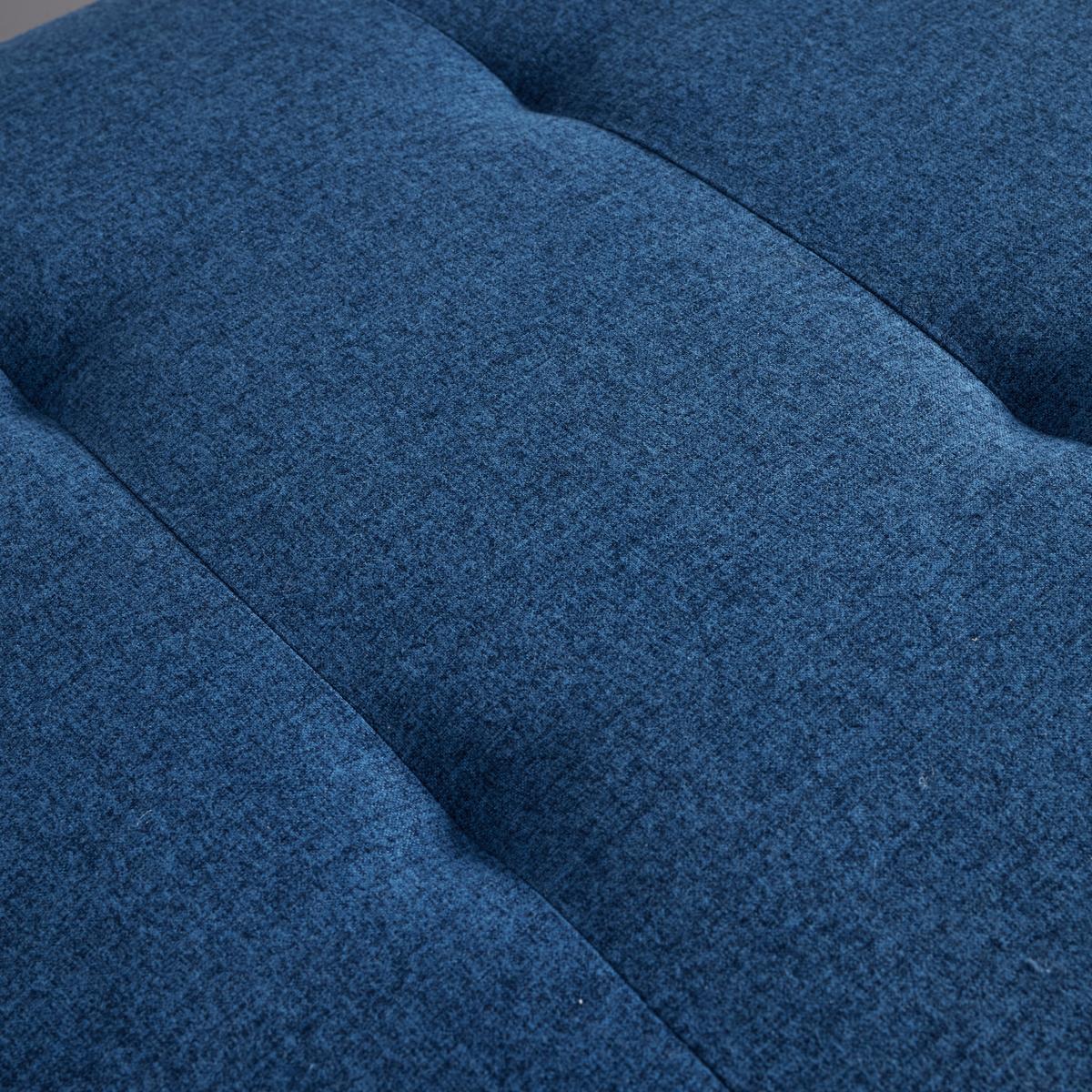 Relaxačná posteľ LIZA, modrá - modrá, Modern, drevo/textil (129/85/78cm) - Bessagi Home